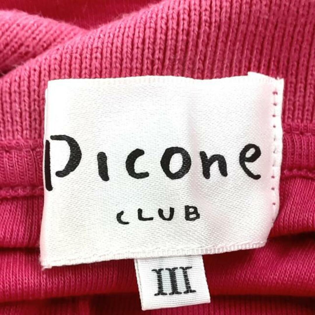 PICONE(ピッコーネ) 長袖ポロシャツ サイズ3 L レディース - ピンク スタッズ レディースのトップス(ポロシャツ)の商品写真