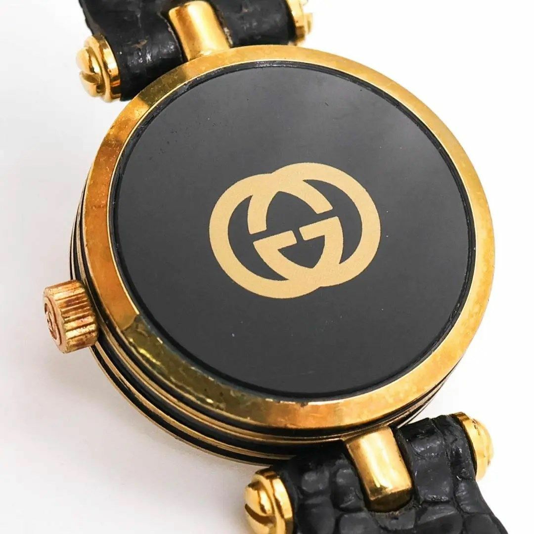Gucci(グッチ)の《人気》GUCCI 腕時計 ブラック シェリーライン ヴィンテージ j レディースのファッション小物(腕時計)の商品写真