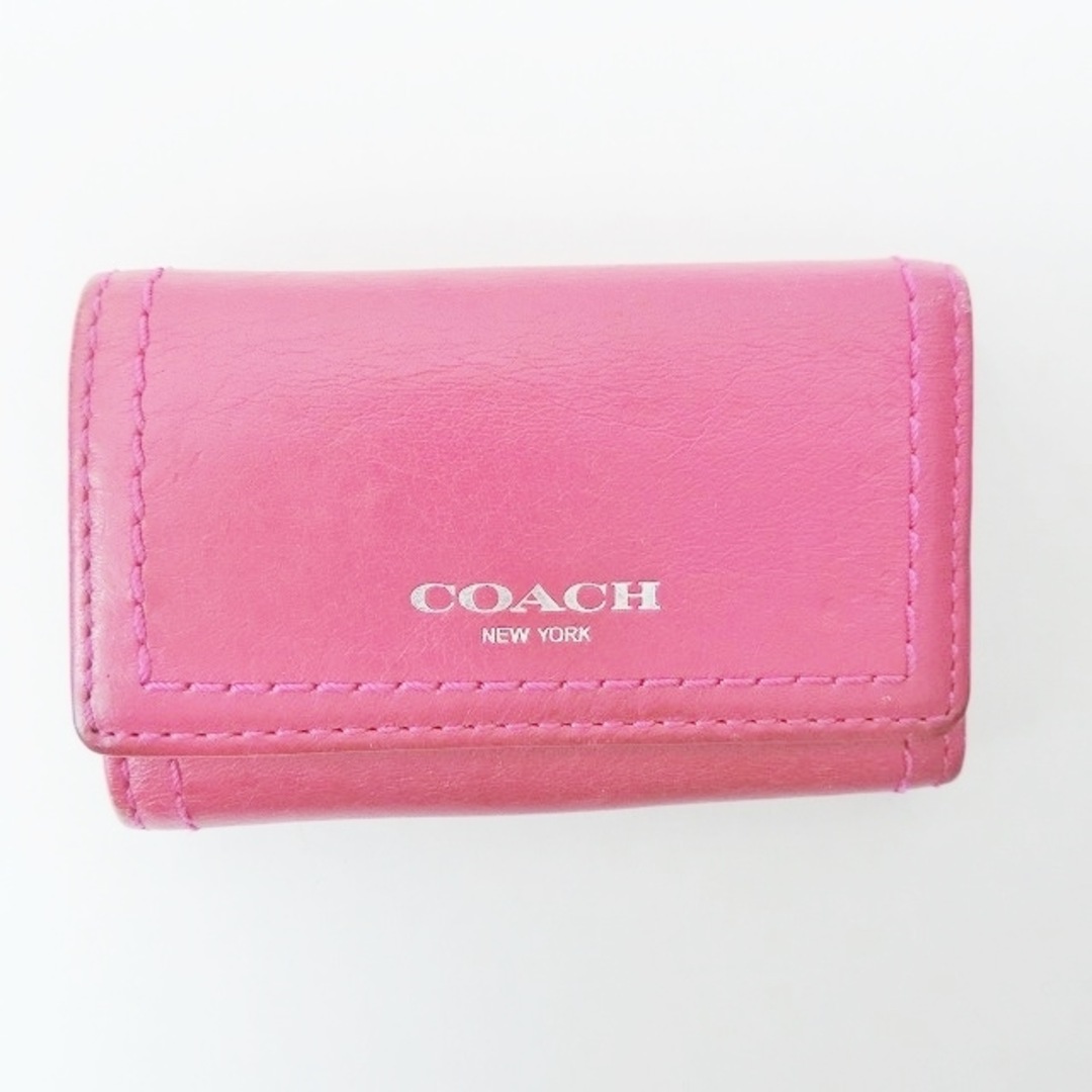 COACH(コーチ)のCOACH(コーチ) キーケース - ピンク 6連フック レザー レディースのファッション小物(キーケース)の商品写真