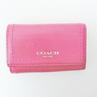 コーチ(COACH)のCOACH(コーチ) キーケース - ピンク 6連フック レザー(キーケース)