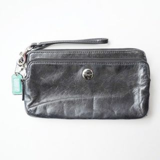 コーチ(COACH)のCOACH(コーチ) 長財布 - 黒 レザー(財布)