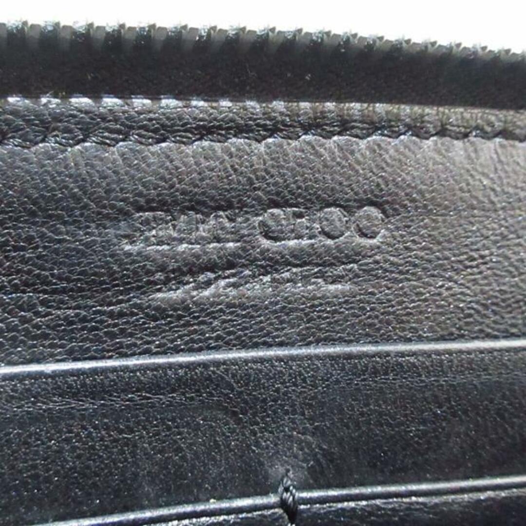 JIMMY CHOO(ジミーチュウ)のJIMMY CHOO(ジミーチュウ) 長財布 フィリッパ 黒 スタッズ/スター(星)/ラウンドファスナー レザー レディースのファッション小物(財布)の商品写真