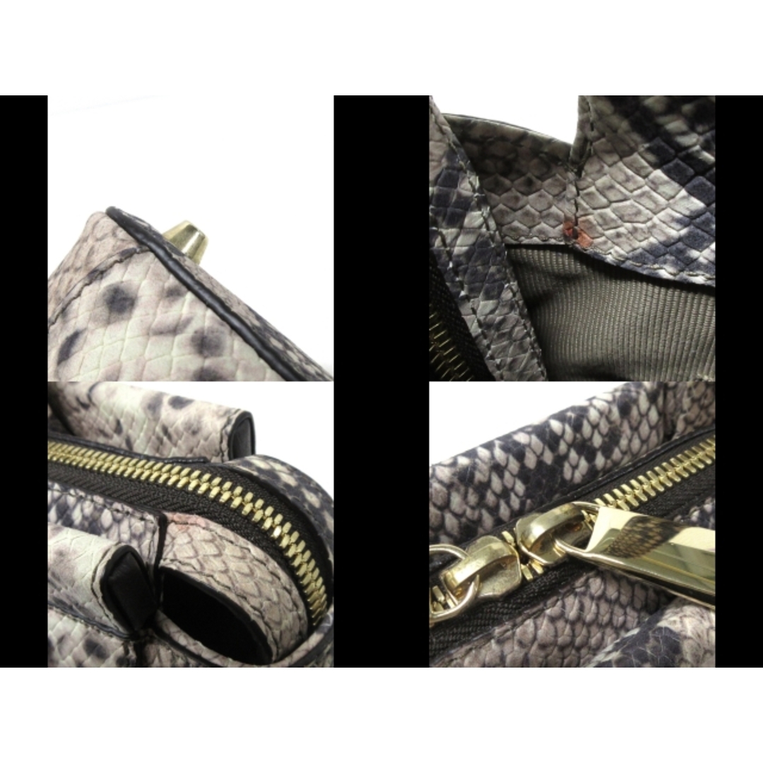 Furla(フルラ)のFURLA(フルラ) ハンドバッグ - ベージュ×黒×マルチ 型押し加工 レザー レディースのバッグ(ハンドバッグ)の商品写真