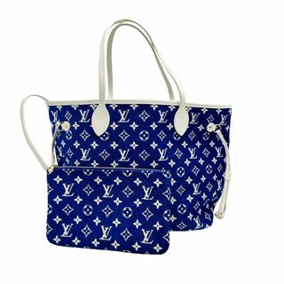 ルイヴィトン(LOUIS VUITTON)のルイヴィトン/LOUIS VUITTON/トートバッグ/LVマッチ/ネヴァーフルMM/ジャガードベルベッド×レザー/ニコラジェスキエール/ブルー/M46220【LV2247】(トートバッグ)