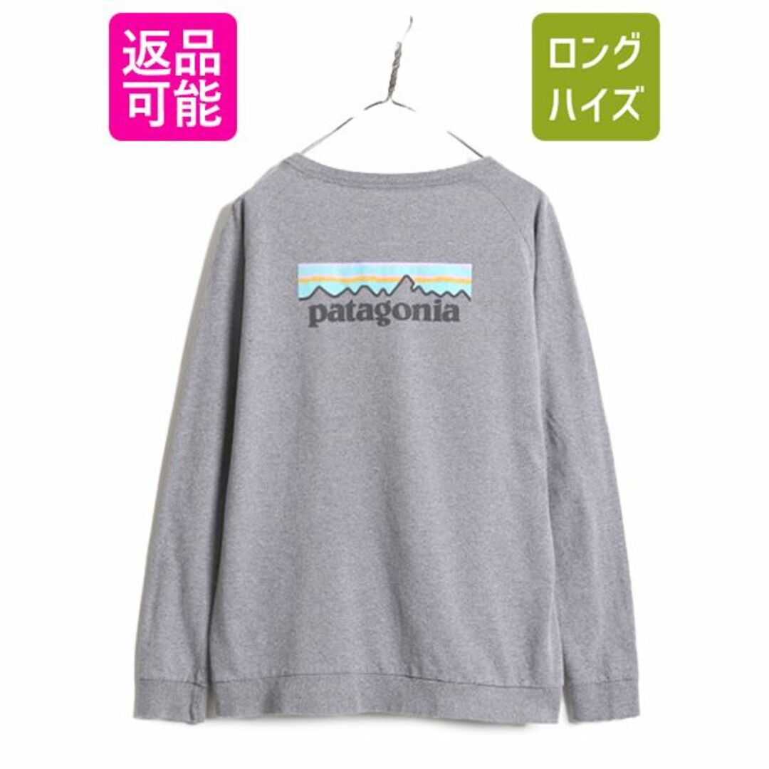 patagonia(パタゴニア)の19年製 パタゴニア 両面 プリント 長袖 Tシャツ レディース L / Patagonia アウトドア ロンT プリントT ロゴT フィッツロイ バックプリント レディースのトップス(Tシャツ(長袖/七分))の商品写真