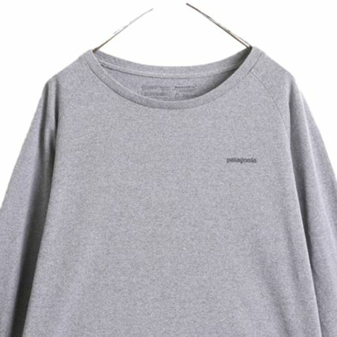 patagonia(パタゴニア)の19年製 パタゴニア 両面 プリント 長袖 Tシャツ レディース L / Patagonia アウトドア ロンT プリントT ロゴT フィッツロイ バックプリント レディースのトップス(Tシャツ(長袖/七分))の商品写真