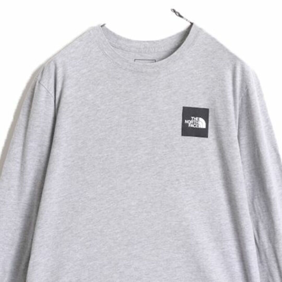 THE NORTH FACE(ザノースフェイス)のノースフェイス 両面 プリント 長袖 Tシャツ メンズ M The North Face アウトドア ロンT プリントT ロゴT バックプリント クルーネック 灰 メンズのトップス(Tシャツ/カットソー(七分/長袖))の商品写真