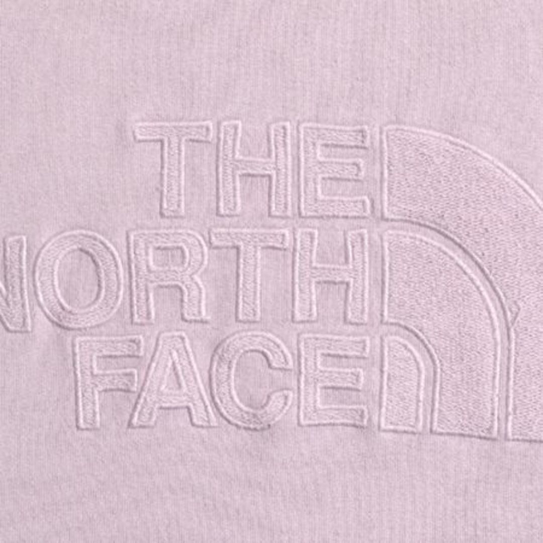 THE NORTH FACE(ザノースフェイス)のノースフェイス ロゴ 刺繍 スウェット トレーナー レディース L / 古着 The North Face アウトドア クルーネック スエット プルオーバー 紫 レディースのトップス(トレーナー/スウェット)の商品写真