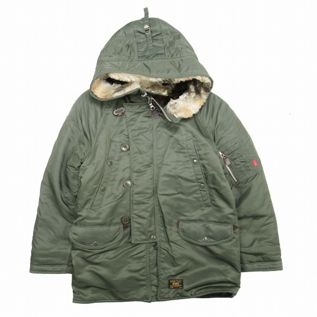 極美品 16aw WTAPS N-3B ミリタリーコート フーデッド ジャケット メンズのジャケット/アウター(フライトジャケット)の商品写真