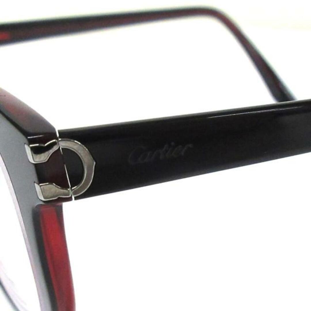 Cartier(カルティエ)のカルティエ メガネ CT0006OA ボルドー レディースのファッション小物(サングラス/メガネ)の商品写真