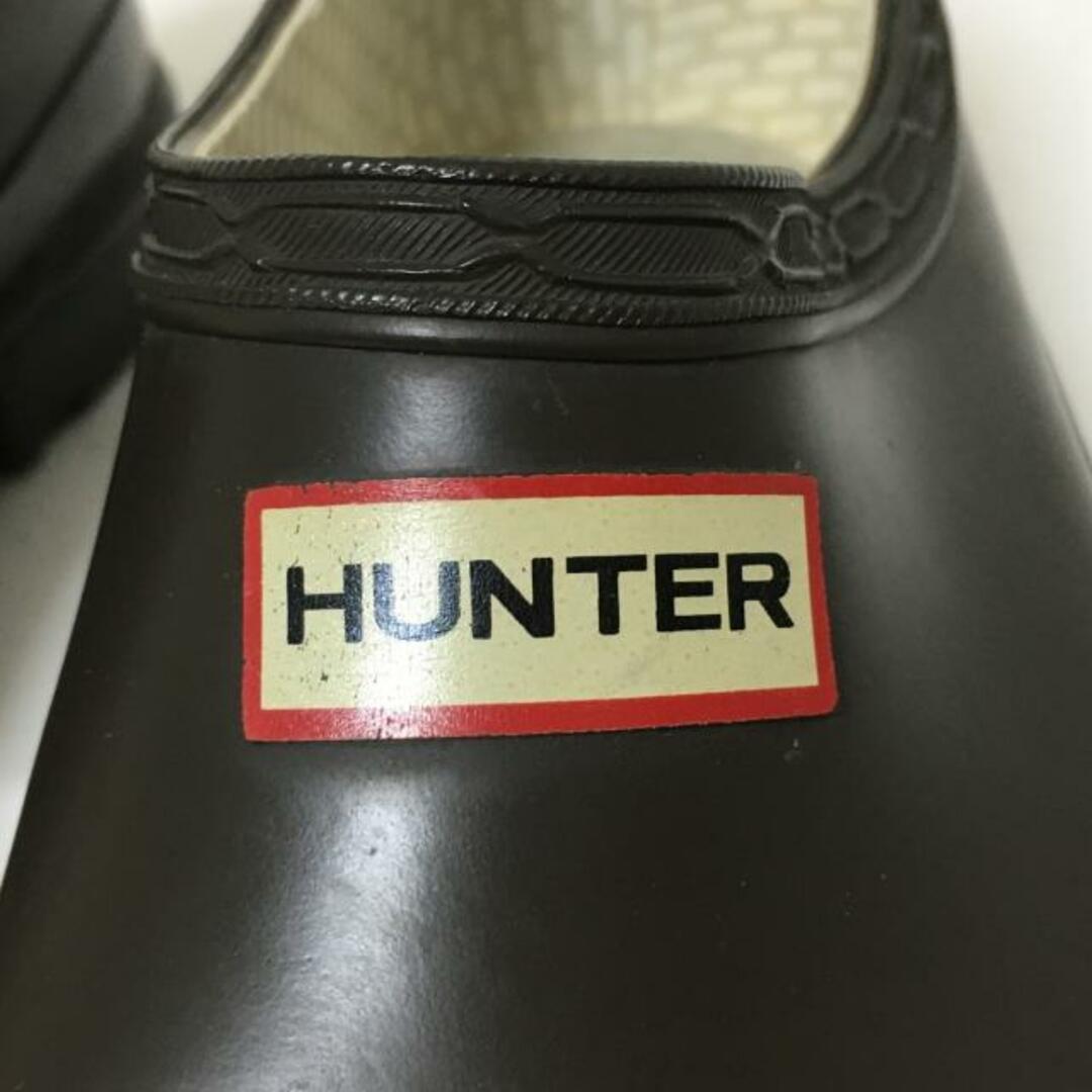 HUNTER(ハンター)のHUNTER(ハンター) スリッポン レディース - ダークブラウン レインシューズ ラバー レディースの靴/シューズ(その他)の商品写真