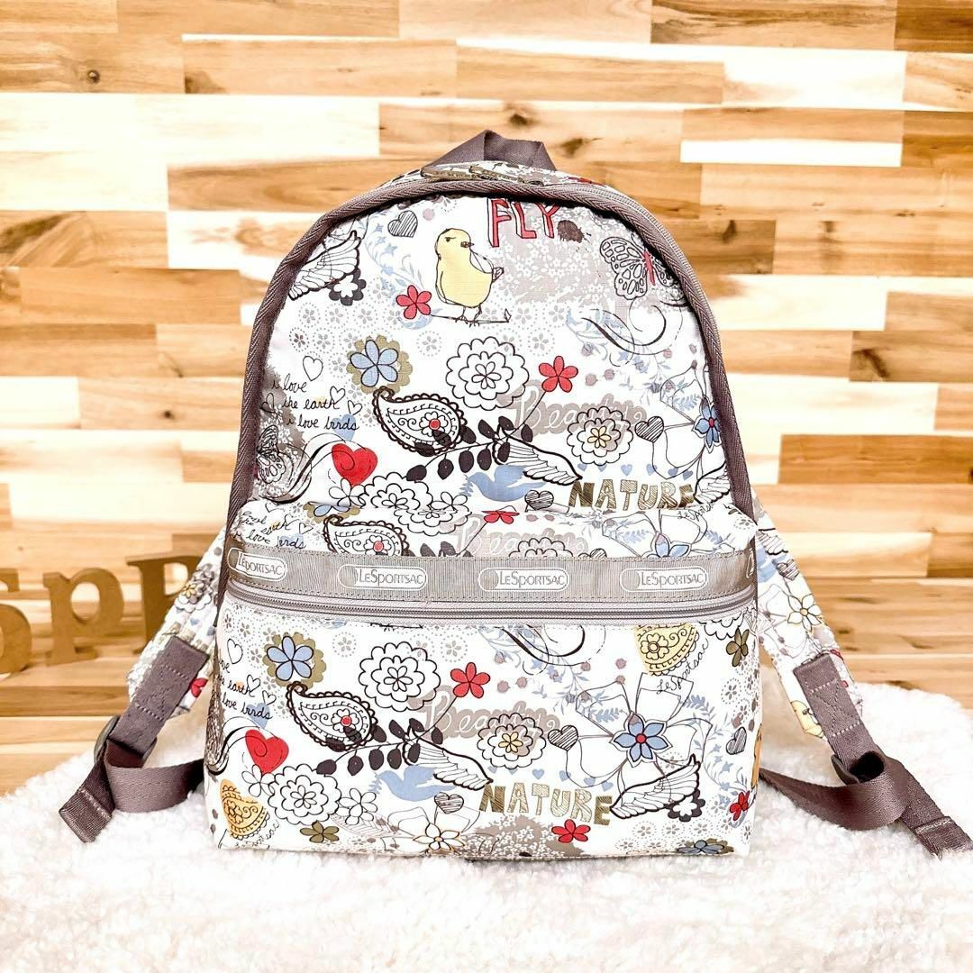 LeSportsac - 【レスポートサック】鳥 花柄 ボタニカル×ペイズリー総柄