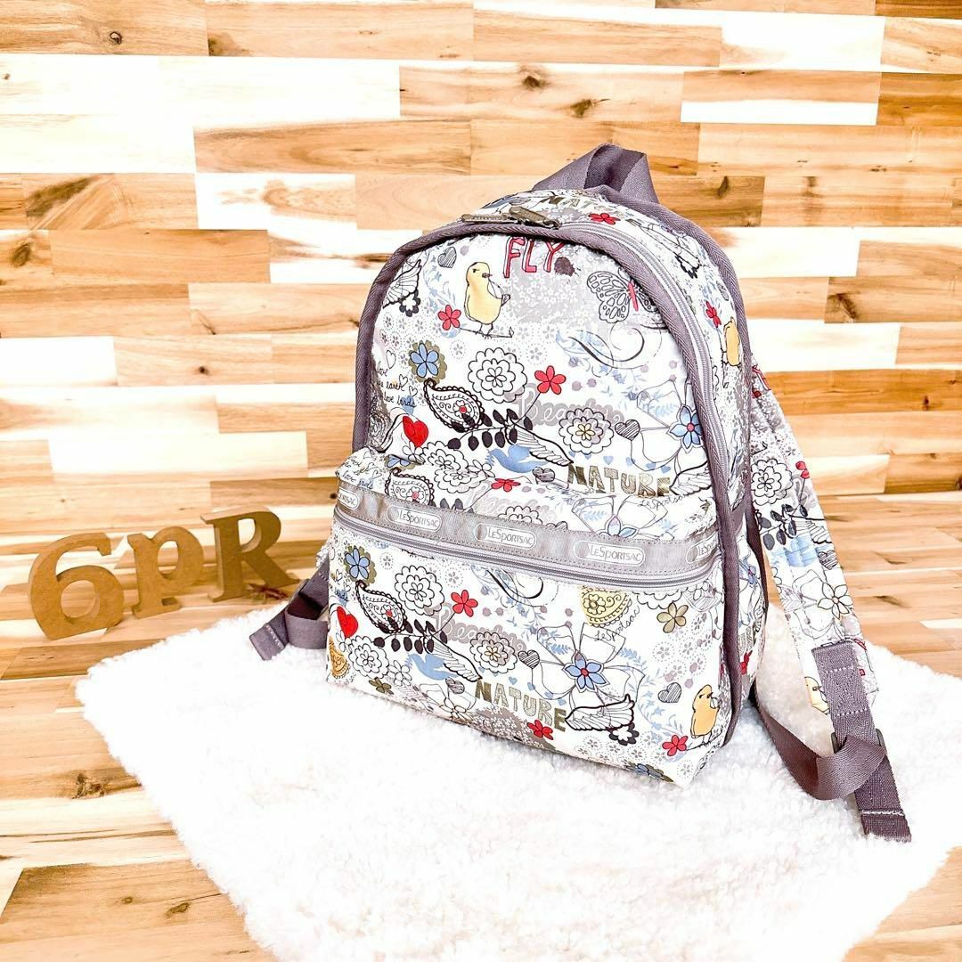 LeSportsac - 【レスポートサック】鳥 花柄 ボタニカル×ペイズリー総柄