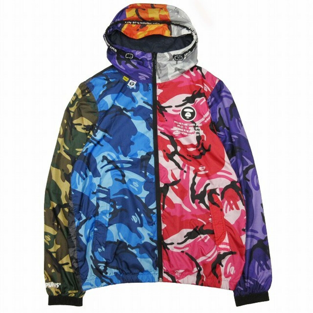 A BATHING APE(アベイシングエイプ)の22SS アベイシングエイプ ミックス カモ パネル ジャケット メンズのトップス(パーカー)の商品写真