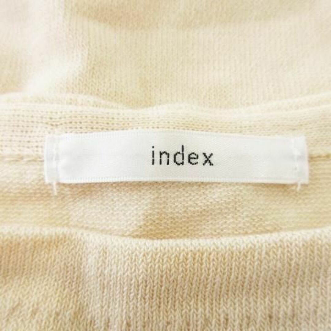 INDEX(インデックス)のインデックス フェイクレイヤードカットソー L ベージュ 230830CK12A レディースのトップス(カットソー(半袖/袖なし))の商品写真