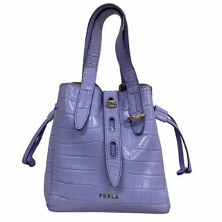 フルラ(Furla)のフルラ ２WAY NET MINI TOTE ショルダー バッグ レザー 紫(トートバッグ)