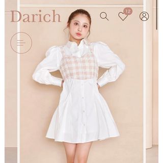 ダーリッチ(Darich)のツイードコルセットシャツワンピース(ミニワンピース)