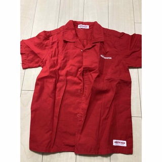 mikihouse 赤　ロゴ　半袖シャツ　100(Tシャツ/カットソー)