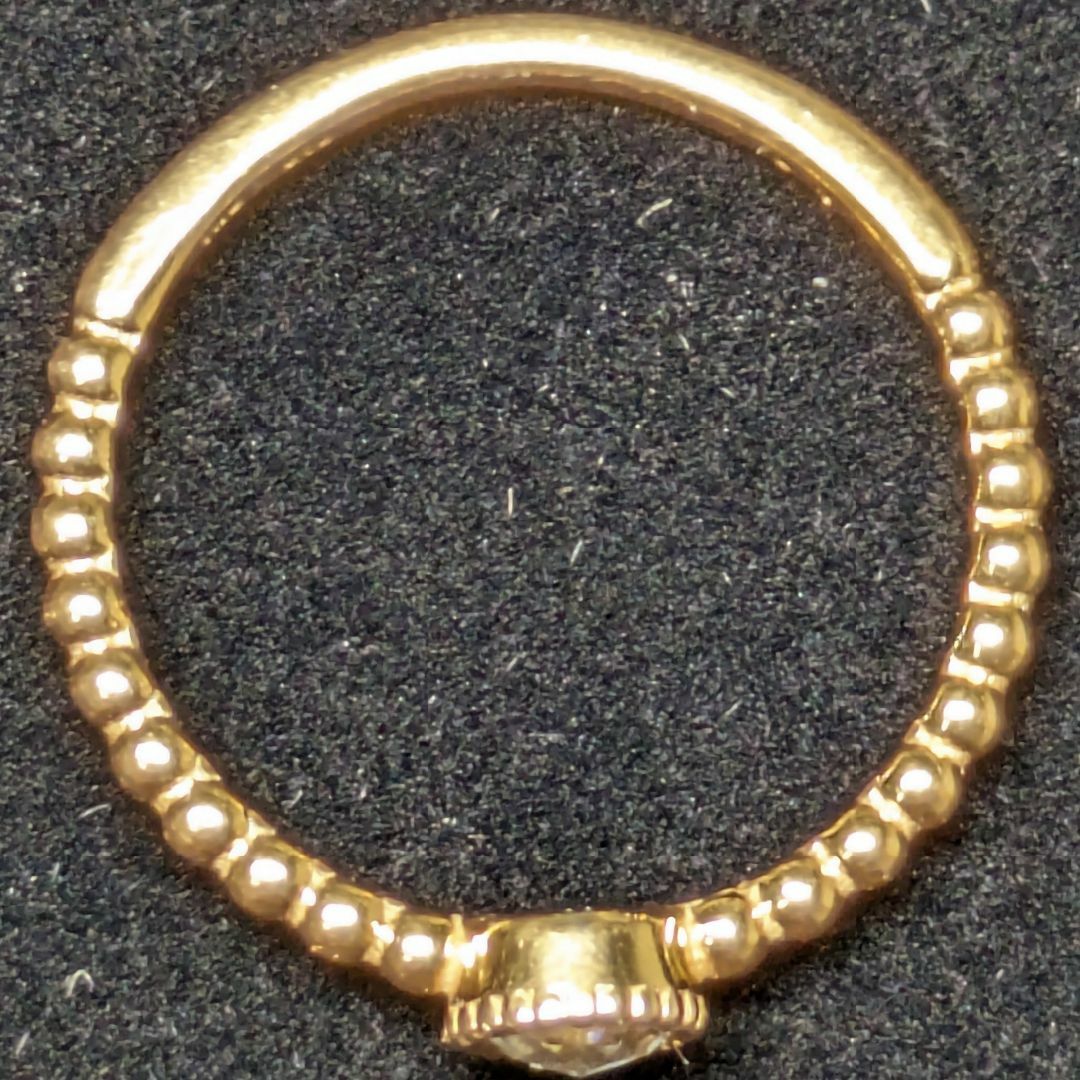 ete(エテ)の756 エテダイヤリングK18PGピンクゴールド0.1ct4号 レディースのアクセサリー(リング(指輪))の商品写真