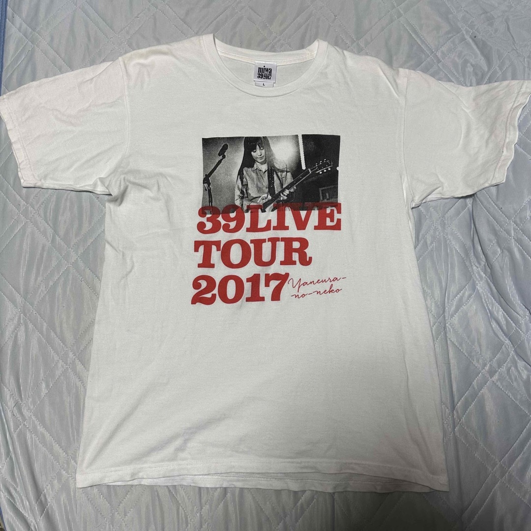 SONY(ソニー)のmiwa 39LIVE Tour Tシャツ White L メンズのトップス(Tシャツ/カットソー(半袖/袖なし))の商品写真