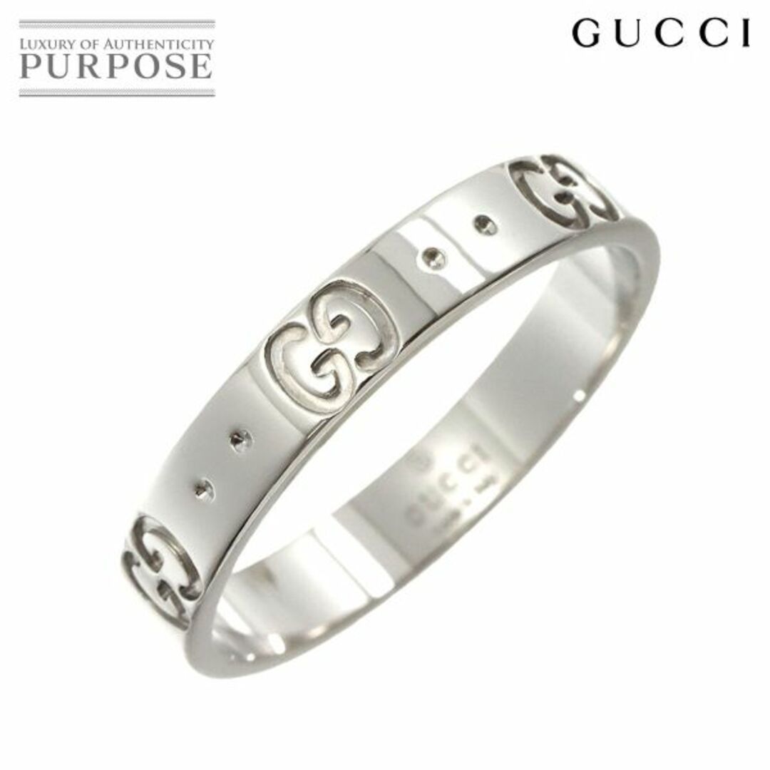 Gucci(グッチ)のグッチ GUCCI アイコン #18 リング K18 WG ホワイトゴールド 750 指輪 VLP 90217349 レディースのアクセサリー(リング(指輪))の商品写真