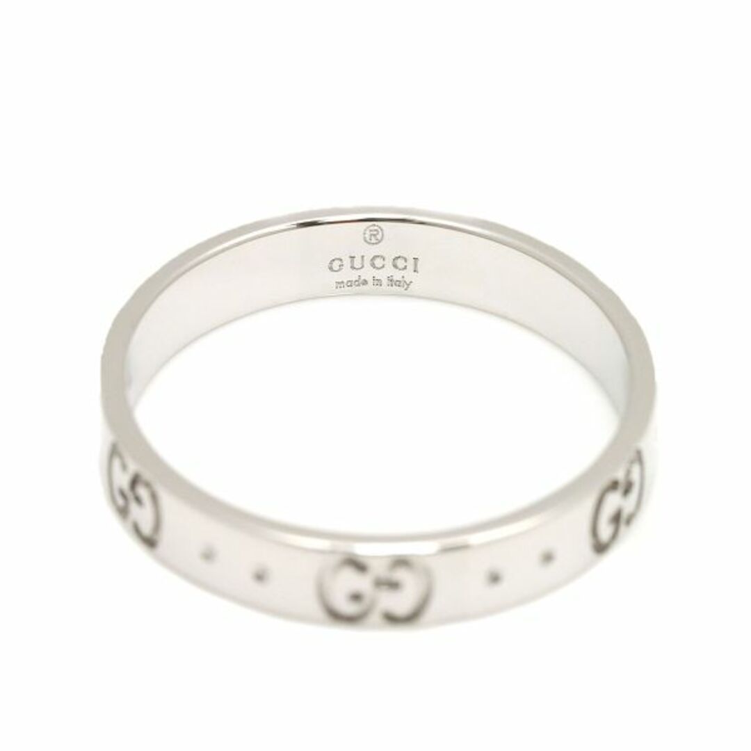 Gucci(グッチ)のグッチ GUCCI アイコン #18 リング K18 WG ホワイトゴールド 750 指輪 VLP 90217349 レディースのアクセサリー(リング(指輪))の商品写真