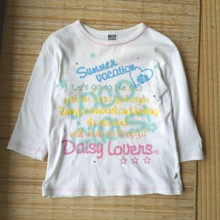 ディジーラバーズ(DAISY LOVERS)のデイジーラバーズ★ロンT白ホワイトワッペン(Tシャツ/カットソー)