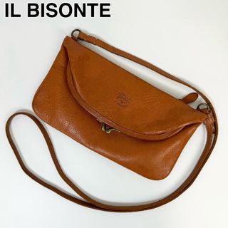 イルビゾンテ(IL BISONTE)の24B22 IL BISONTE イルビゾンテ ショルダーバッグ レザー ガマ口(ショルダーバッグ)