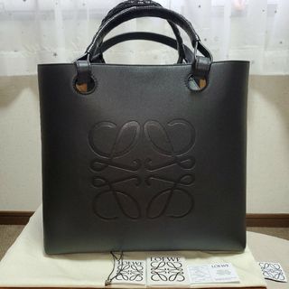 ロエベ(LOEWE)のLOEWE　ロエベ 　アナグラムトートバッグ　新品同様　稀少サイズ　ブラック(トートバッグ)