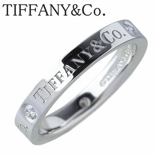 ティファニー(Tiffany & Co.)のティファニー ダイヤ リング フラットバンド 3PD 6.5号 幅3.0mm PT950 新品仕上げ済 TIFFANY【16357】(リング(指輪))