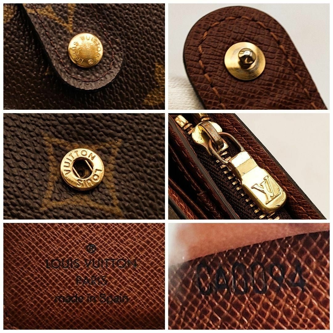 LOUIS VUITTON(ルイヴィトン)の新品に近い❣️ルイヴィトン✨モノグラム✨コンパクトジップ✨二つ折り財布 レディースのファッション小物(財布)の商品写真