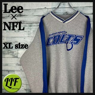 リー(Lee)のLee NFL 刺繍チームロゴ コルツ リブライン 太アーム スウェット XL(スウェット)