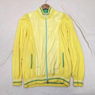 アディダス(adidas)の【アディダス】ニット　ゴルフ　OT XL　美品　大きいサイズ　フルジップ(ウエア)