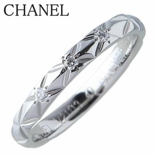 シャネル(CHANEL)のシャネル マトラッセ ダイヤ リング スモール #49 3PD PT950 J2821 新品仕上げ済 CHANEL【16066】(リング(指輪))