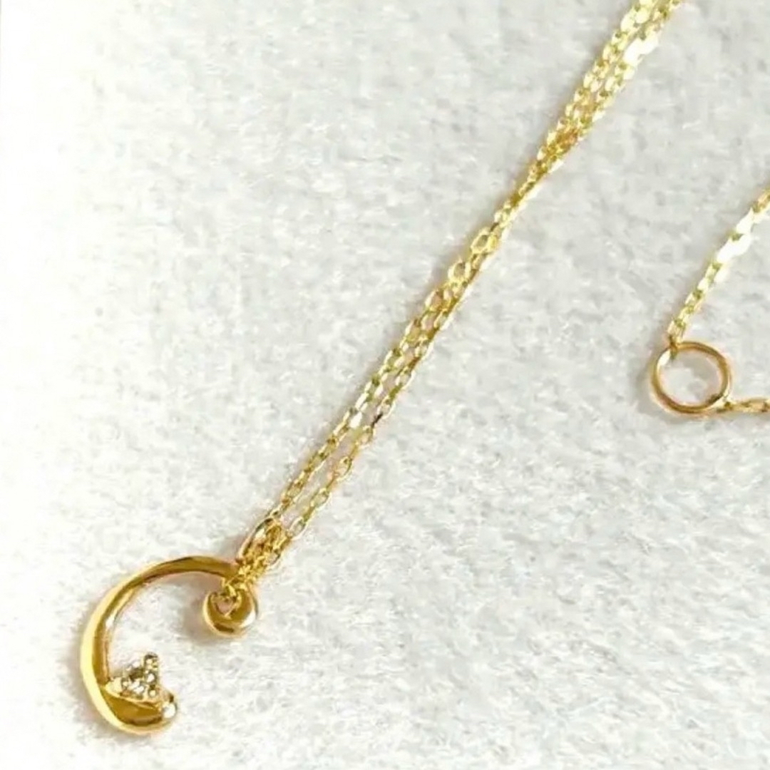 L&CO.(エルアンドコー)のミーリュックス　me.luxe K10 ダイヤモンド　イニシャル　C ネックレス レディースのアクセサリー(ネックレス)の商品写真