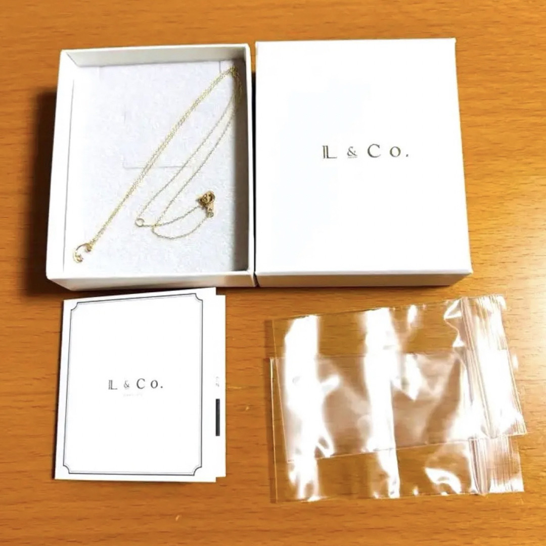 L&CO.(エルアンドコー)のミーリュックス　me.luxe K10 ダイヤモンド　イニシャル　C ネックレス レディースのアクセサリー(ネックレス)の商品写真