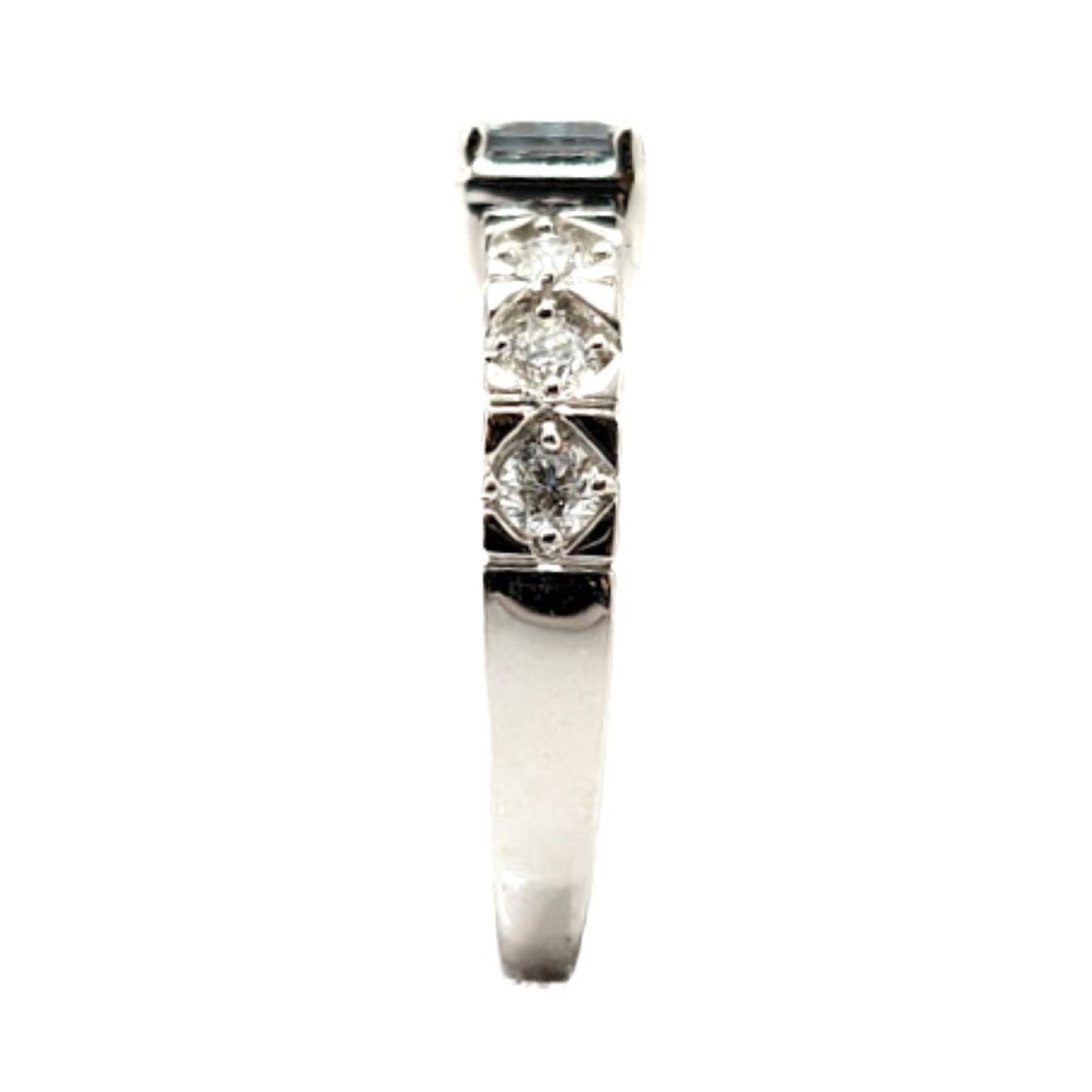 Pt900　アレキサンドライト×ダイヤモンド リング レディースのアクセサリー(リング(指輪))の商品写真