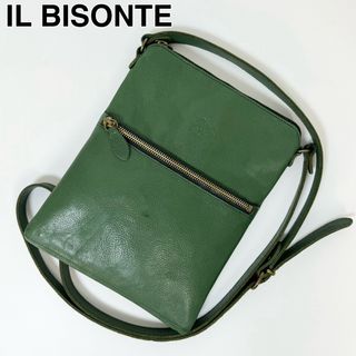 イルビゾンテ(IL BISONTE) ショルダーバッグ(レディース)（グリーン