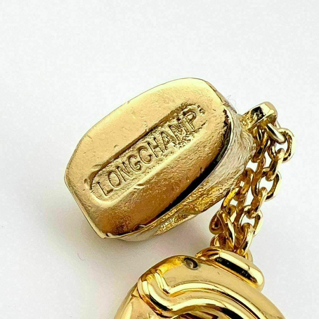 LONGCHAMP(ロンシャン)のロンシャン ヴィンテージ バッグ型 チャーム キーホルダー ゴールド ショルダー レディースのファッション小物(キーホルダー)の商品写真