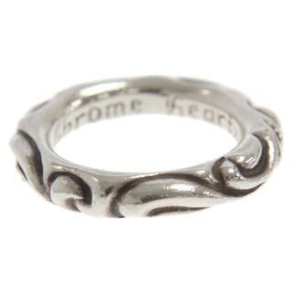 クロムハーツ(Chrome Hearts)のCHROME HEARTS クロムハーツ SCRL BAND/スクロールバンドリング シルバー 18号(リング(指輪))