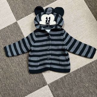 ベビーギャップ(babyGAP)のGAP ニットパーカー　ディズニー　ミッキー(カーディガン)