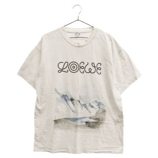 ロエベ(LOEWE)のLOEWE ロエベ 20SS ウォーターカラープリントTシャツ 半袖カットソー ホワイト H6299983PC(Tシャツ/カットソー(半袖/袖なし))