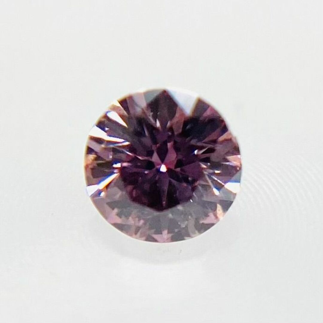 FANCY INTENSE PURPLISH PINK 0.056ct RD レディースのアクセサリー(その他)の商品写真