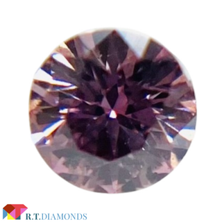 FANCY INTENSE PURPLISH PINK 0.056ct RD(その他)