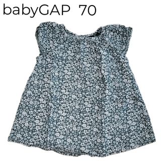 ベビーギャップ(babyGAP)のbabyGAP 70 女の子 花柄 ノースリーブ(Ｔシャツ)