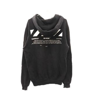 オフホワイト(OFF-WHITE)のOFF-WHITE オフホワイト 18AW 01 DIAGONAL HOODIE ダイアゴナル フーディー プルオーバーパーカー ブラック OMBB029F18A54002(パーカー)