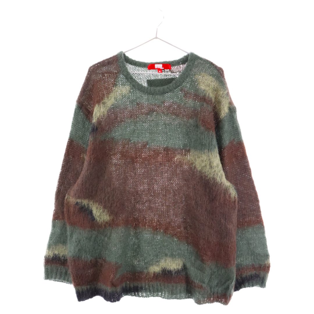 Supreme(シュプリーム)のSUPREME シュプリーム 21AW × JUNYA WATANABE COMME des GARCONS MAN Brushed Camo Sweater ブラッシュド カモ セーター グリーン/ブラウン メンズのトップス(ニット/セーター)の商品写真