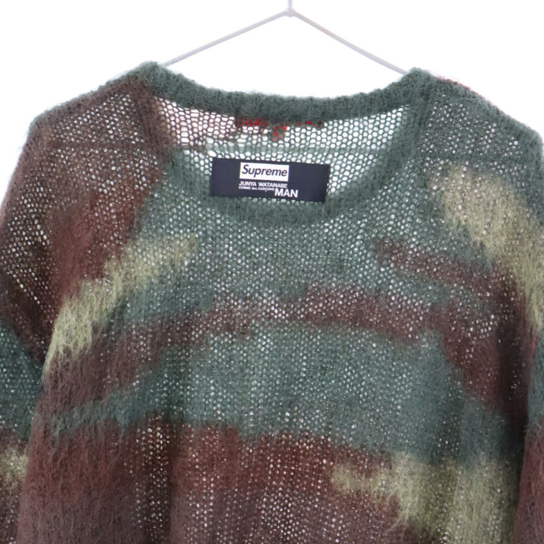 Supreme(シュプリーム)のSUPREME シュプリーム 21AW × JUNYA WATANABE COMME des GARCONS MAN Brushed Camo Sweater ブラッシュド カモ セーター グリーン/ブラウン メンズのトップス(ニット/セーター)の商品写真