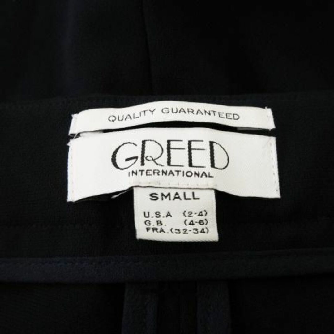 GREED(グリード)のグリード センターシームテーパードスラックスパンツ S 紺 230927CK11 レディースのパンツ(カジュアルパンツ)の商品写真