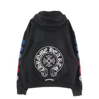 クロムハーツ(Chrome Hearts)のCHROME HEARTS クロムハーツ HOODIE HORSESHOE/CH PLUS マルチカラー ホースシュー プリント プルオーバーパーカー ブラック(パーカー)